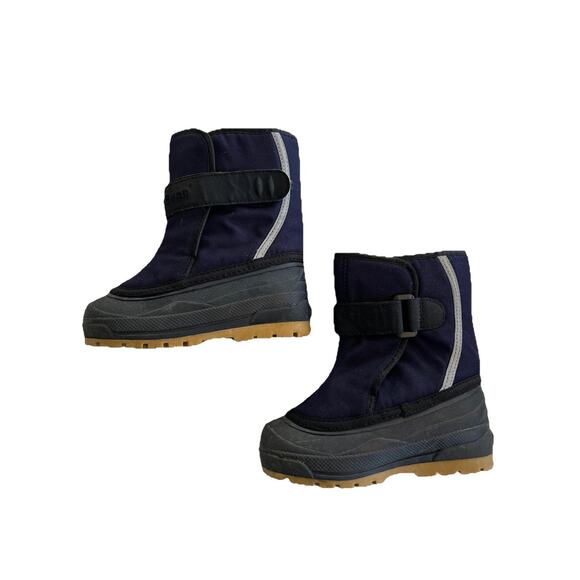 L.L.Bean Snow Boots Size Toddler 9 Insulated Boys Girls Blue Removable Lining - Picture 2 of 12